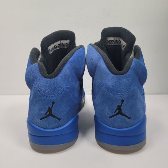Air Jordan 5 Retro Men's Blue Suede Sneakers 136027-401 US Size 12 - Picture 4 of 8